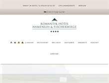 Tablet Screenshot of hotel-namenlos.de